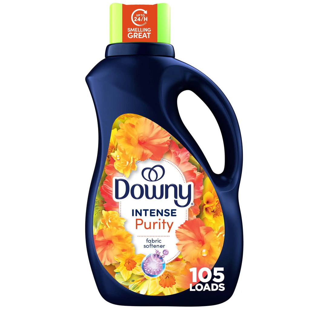 Intense fabric conditioner deeply softens all fabrics while locking in clean, pure fragrance. It effectively fades tough lingering odors, reduces static and smooths rough textiles