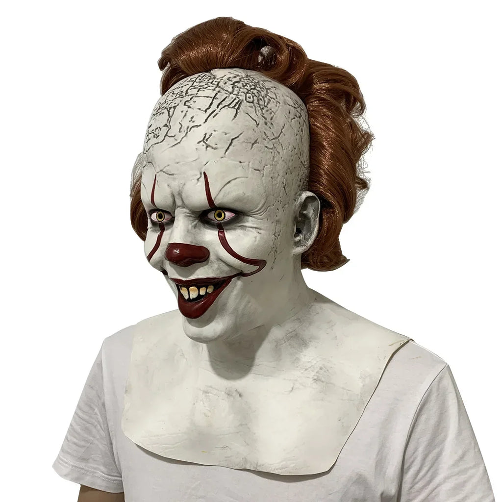 Horror  Mask Cosplay Scary Creepy Evil Demon Killers Latex Helmet Halloween Carnival Party Costume Props