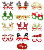 Christmas Glasses Party Glasses Christmas Novelty Glasses Party Accessories Fun Glasses Christmas Decorations Holiday Gifts
