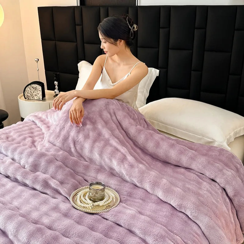 1pc Plaid Flannel Blanket Multi-color Warm Soft Cozy Throw Blanket Sofa Bed Room Decor Office Nap Blanket Christmas Gifts