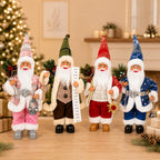 1PC  Santa Claus Ornament Christmas/New Year Home Desktop/Window/Fireplace Decoration Creative Festive Atmosphere Decoration