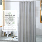 Clear Shower Curtain Plastic Shower Liner PEVA 180x180CM Lightweight Waterproof Shower Curtains for Bathroom with Magnets&Hooks