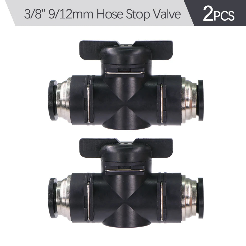 3/8" 9/12mm Misting Cooling System 360° Free-Bend Nozzle Atomizer Sprayer PE Hose 80 Mesh Filter Garden Irrigation Watering Kit