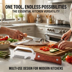 2-in-1 Stainless Steel Peeler and Bottle Opener - Versatile Kitchen Tool for Efficient Cooking and Easy Bottle Opening