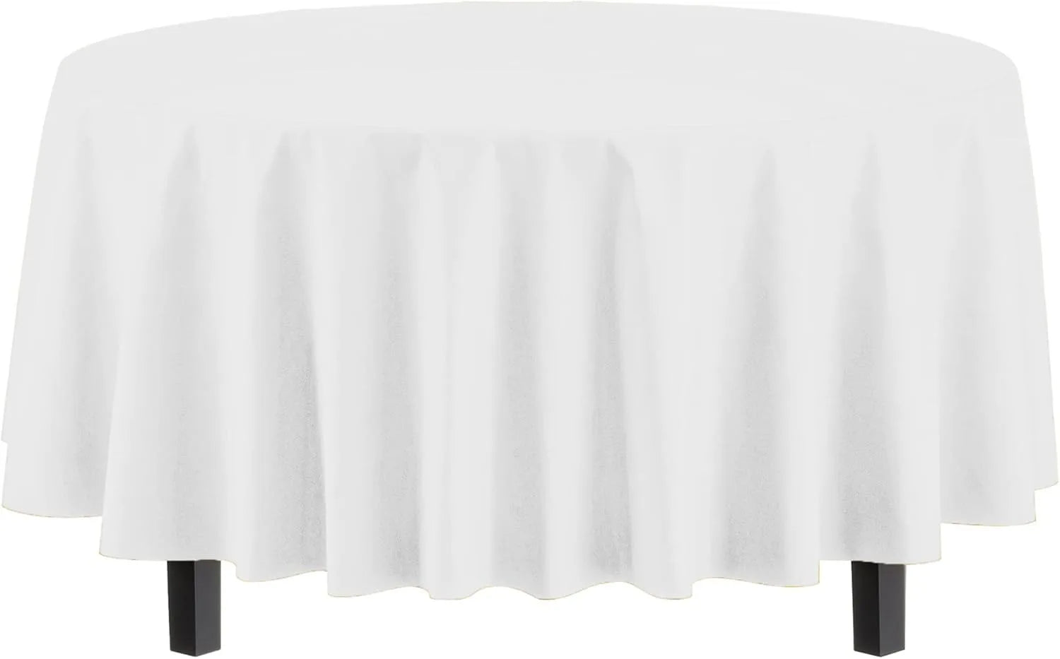 1-10Pcs Disposable Round Table Cloth 84“ Decorative Plastic Tablecloth For Wedding Birthday Christmas Spring Easter Summer Party