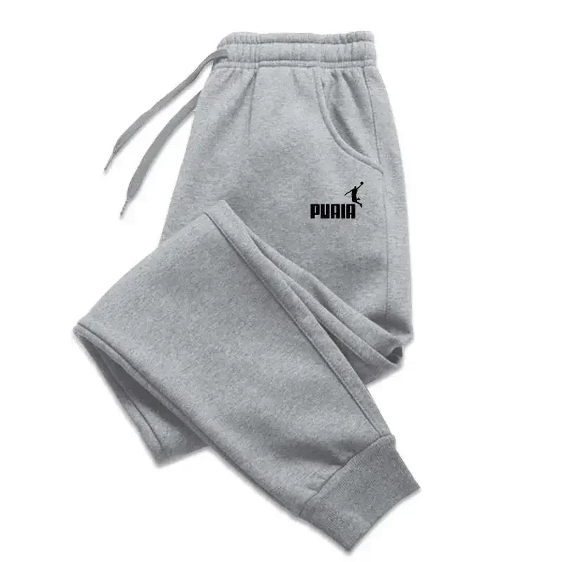2025 Men's trousers for autumn and winter, men's casual pants, fashionable soft sportswear pants, jogging sports logo print