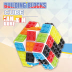 DIY Series Bricks Magic Cube 3x3x3 Professional Speed Cube Puzzle Toys Enlighten Educational Building Blocks Toys for Kids Gifts