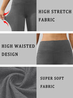 High Waisted Yoga Pants for Women Capri Pants Super Soft No See Through Workout Running Home Lounge Leggings