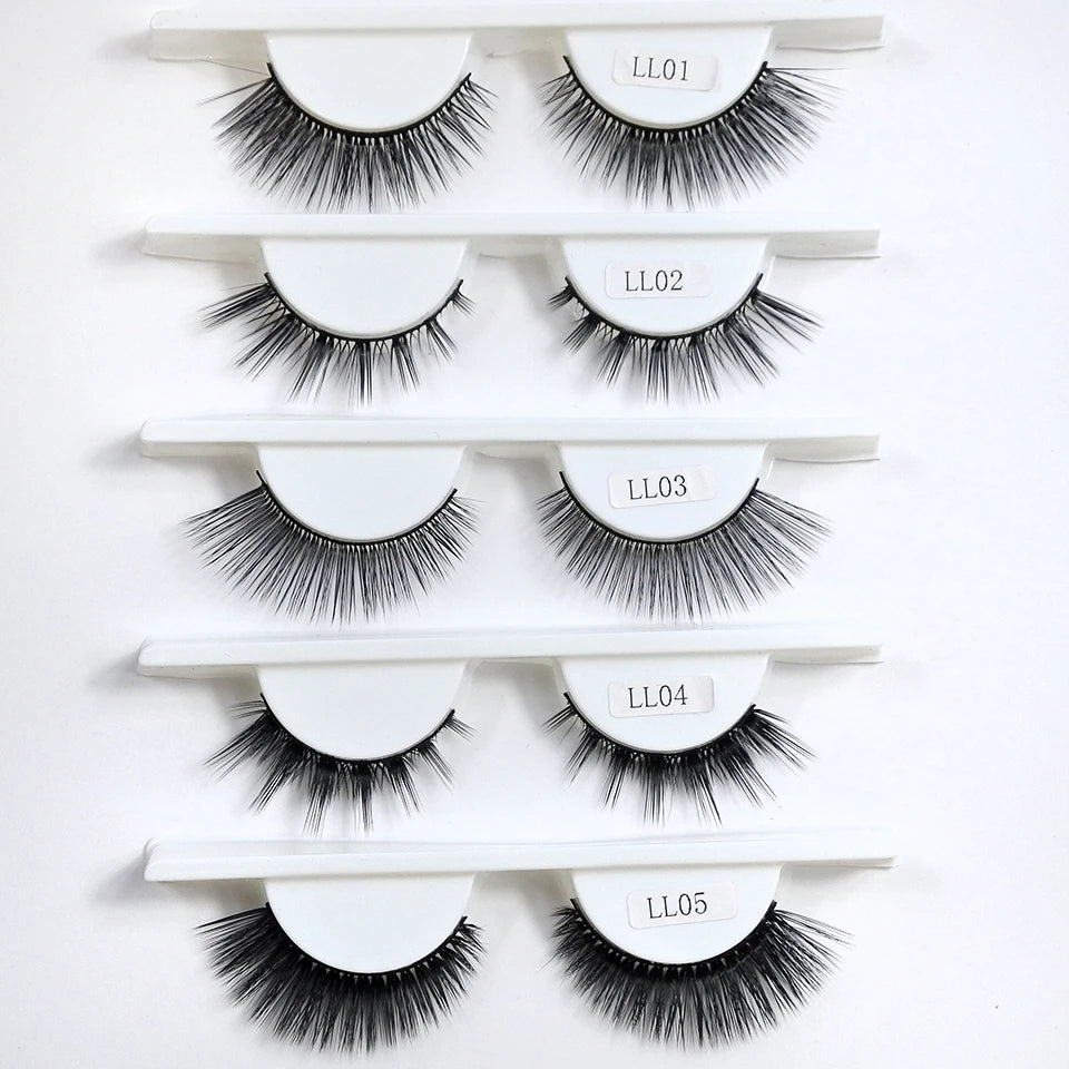 RED SIREN L Shape Cat Eye Lashes New Design Wispy Natural Mink Lashes Korean Makeup Eyelash