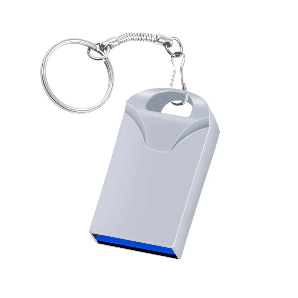 High Speed USB 3.0 Metal Flash Drive 16GB 32GB 64GB 128GB Pendrive Waterproof usb drive Pen Mini memory Sticks with key ring