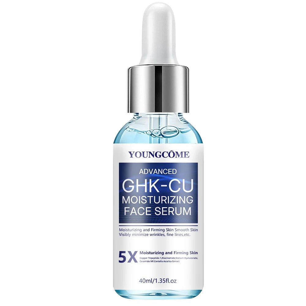 GHK-CU Copper Peptide Anti-Aging Face Cream & Serum - Firming & Hydrating Moisturizer for All Skin Types, Skincare for Women