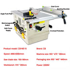 Dust-free Saw 165-10 Multifunctional Small Sliding Table Floor Electric Saw Woodworking Decoration Miter Saw
