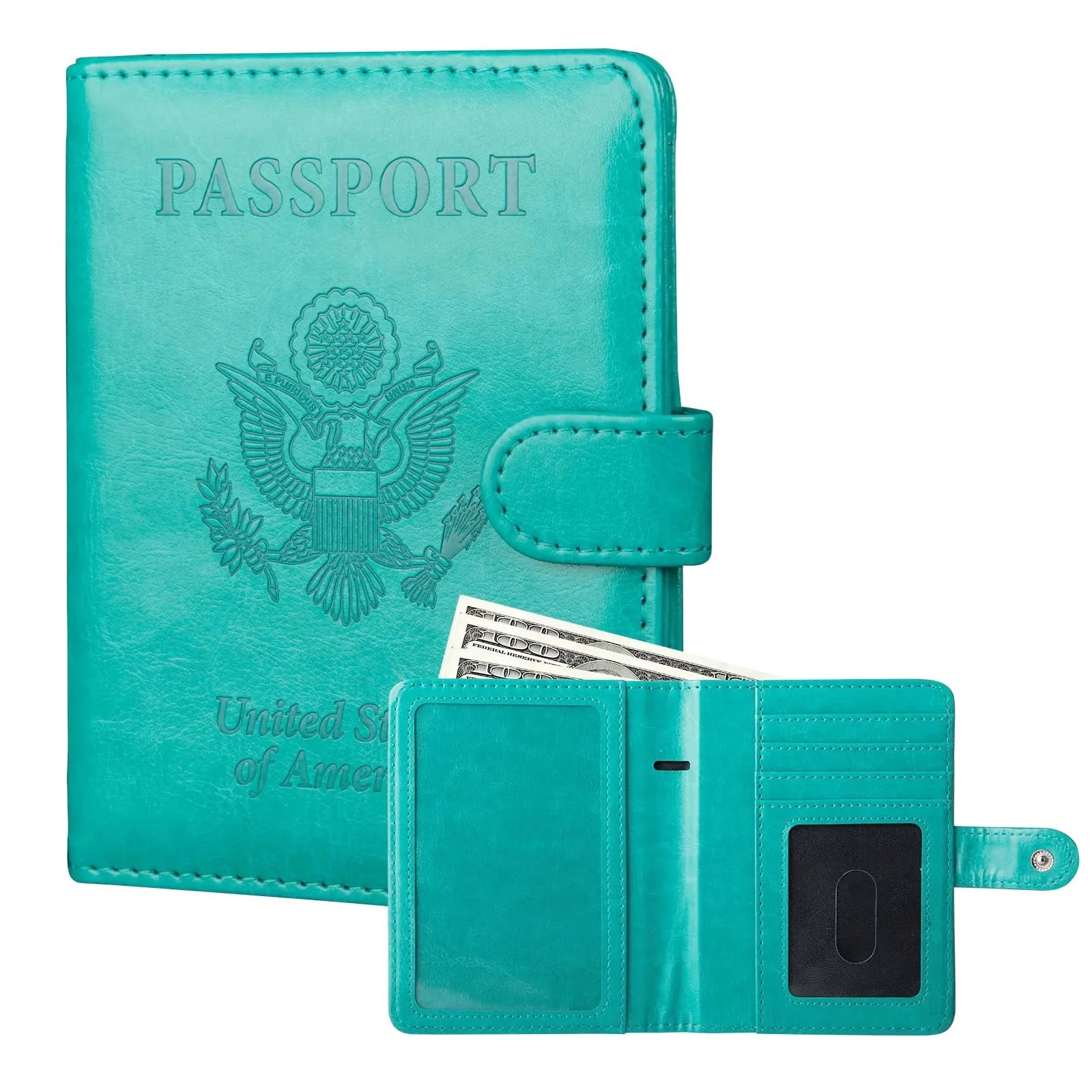 Passport Holder Cover Case RFID Blocking Travel Wallets Card Case for Women Men