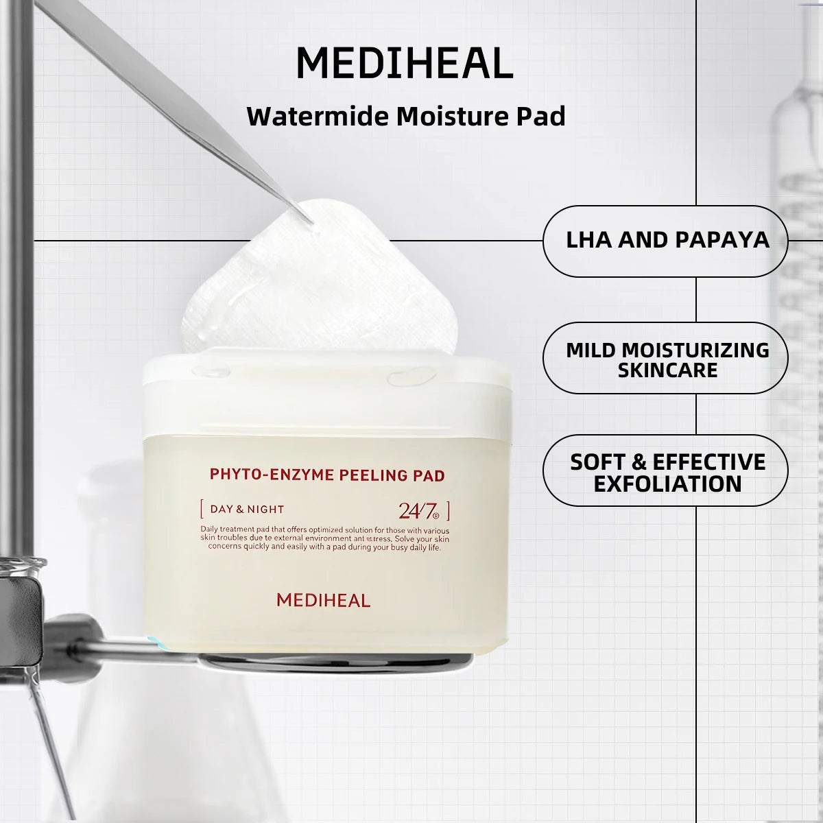 MEDIHEAL Pad,Ready-to-Use Pad,Daily Skincare Pads,Long-Lasting Moisture,Intense Hydration,Korean Skincare,K-Beauty,Korean Makeup