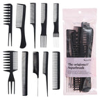 WANMEI Salon Barber Cloak Set Barber Stylist Cloak with Adjustable Buckle Neck Dust Removal Brush and Comb Barber Shop Tool