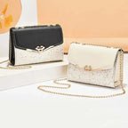 Korean Version Women's Crossbody Bag Sequin Chain Shoulder Bag Mobile Phone Bag