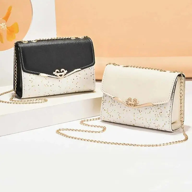 Korean Version Women's Crossbody Bag Sequin Chain Shoulder Bag Mobile Phone Bag