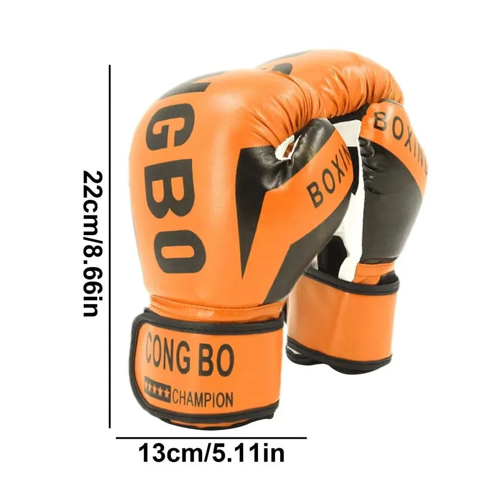 1Pair Breathable Kids Boxing Gloves PU Leather Muay Thai MMA Punching Karate Child Punching Gloves 6oz Training Gloves