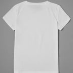Fashion Trend Short Sleeve Women Ladies T Shirt Top Girl Wine Style Trend Printing Lady Travel Graphic T-Shirt