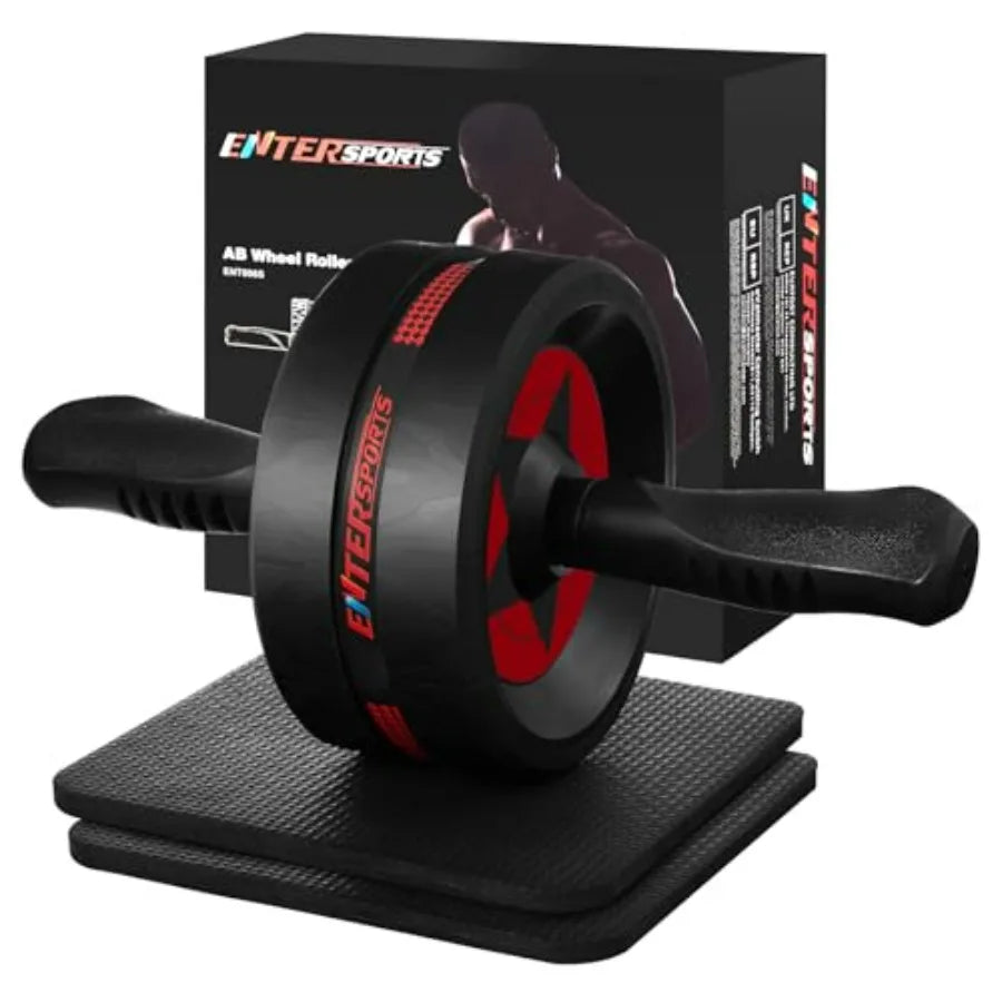 Ab Roller Wheel for Abs Workout - Abdominal Exercise Equipment with 2 Knee Pads for Home Gym, Core Strength Training, Fitness E