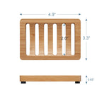 Bamboo Case Tray Wooden Prevent Mildew Drain Soap Box Natural Bamboo Dishes Bath Soap Holder Container Bathroom Washroom Tools