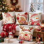 Christmas Pillowcases Merry Christmas Decorations for Home 2026 Xmas Snowman Elk Sofa Cushion Cover Navidad Natal New Year 2027