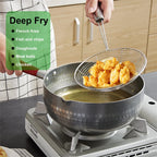 1/3pcs Spider Strainer Oval Skimmer Stainless Steel Filter Mesh with Handle for Kitchen Frying Food Pasta Spaghetti Cooking Tool
