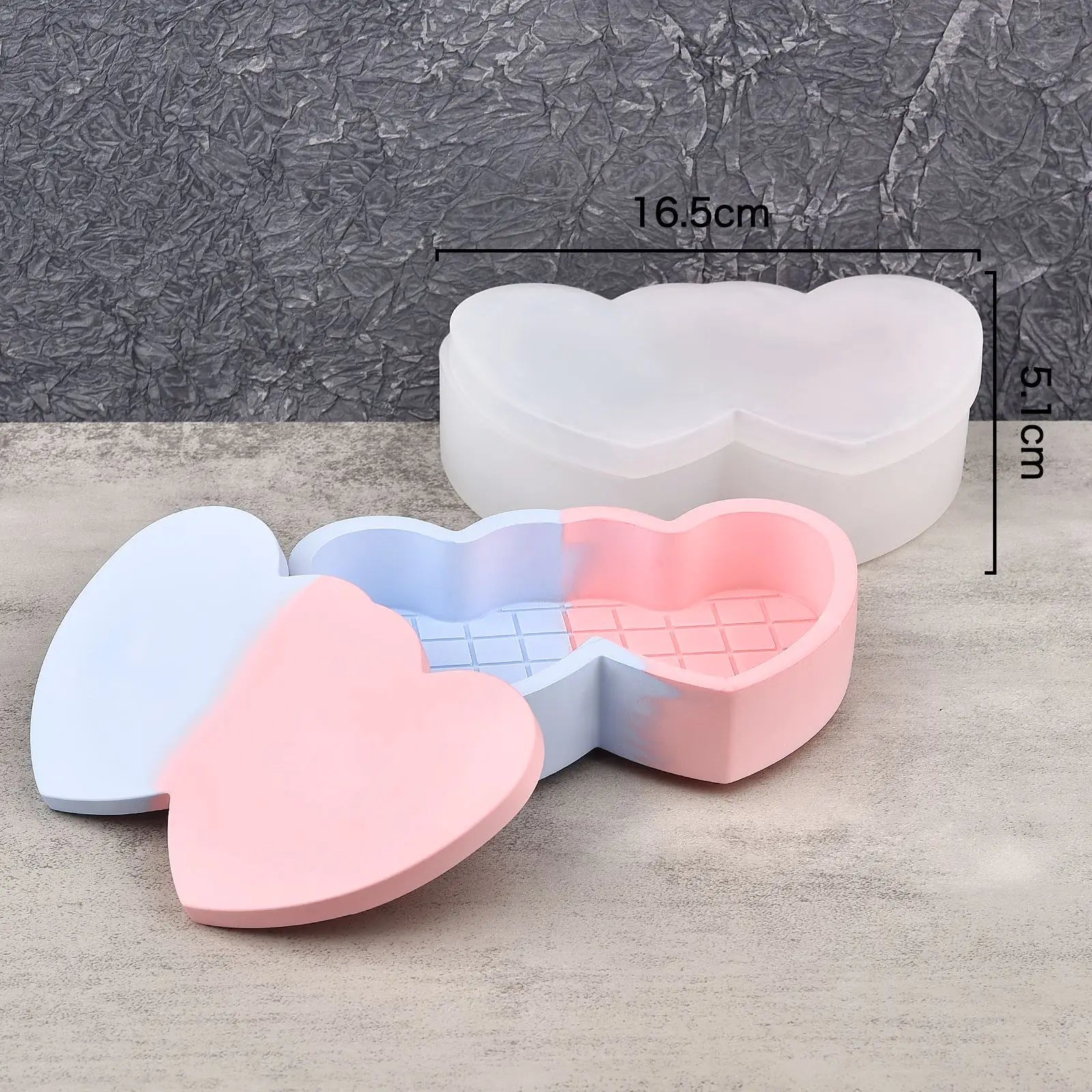 Silicone Mold For Cement With Lid Handmade Container Jars Box Resin Epoxy Mold Storage Box For DIY Jewelry Making Crafts