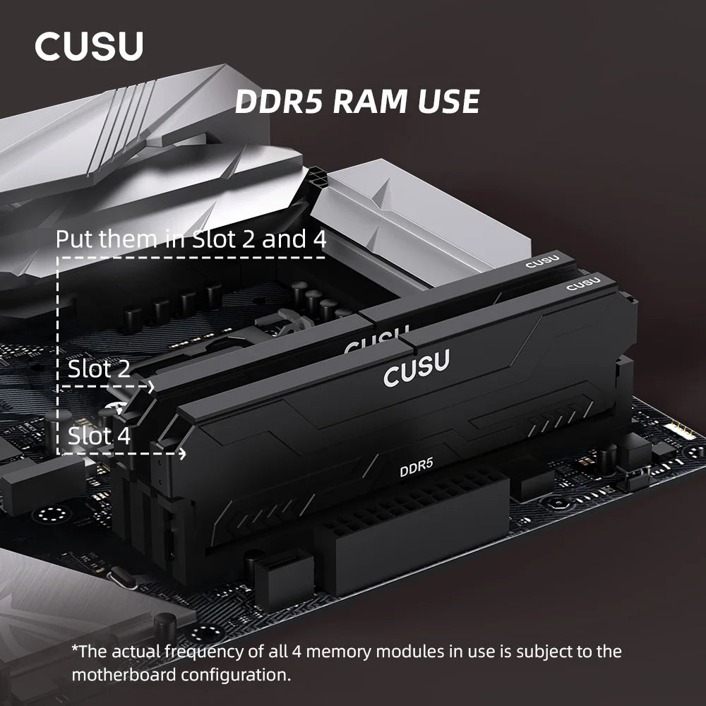 CUSU Ram DDR5 Memory 5600mhz 6400mhz  Memoria DDR4 3200MHz 3600MHz 8gb DDR5 16gb 32gb UDIMM Desktop for Diy Computer
