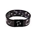 Rainbow Bracelet For Women Men Musical Notes Elastic Sports Wristband Fashion Bangles Jewelry Accessories Gifts