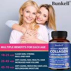 Collagen Capsules - with Biotin,Hyaluronic Acid,Support Joint Cartilage,Collagen Production and Calcium Absorption,Immune Health