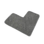 Household Absorbent L-shaped Chenille Bath Mat Washable Non-slip Corner Shower Mat Plush Soft Carpet Bedroom