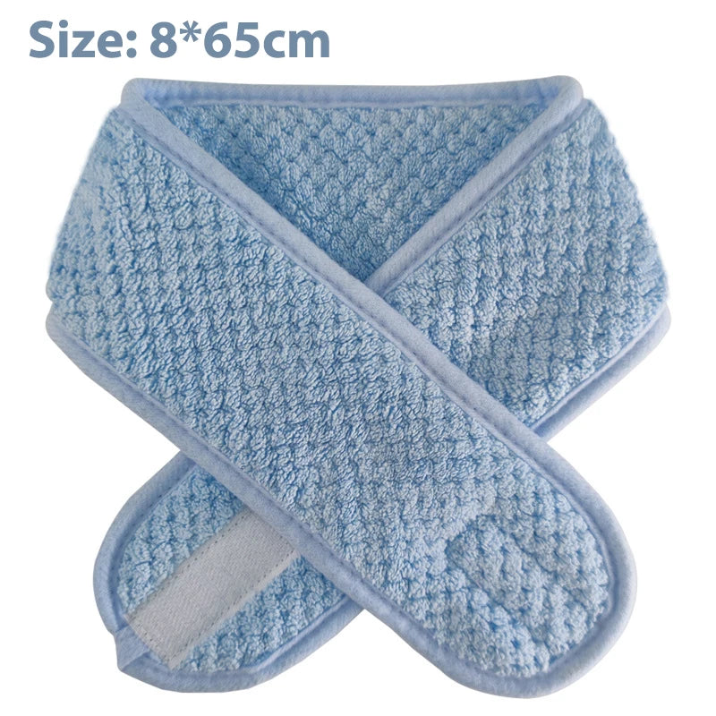 Adjustable Makeup Headband Soft Fleece Face Wash Towel Bath Spa Facial Hairband Skincare Beauty Head Wrap Accessory