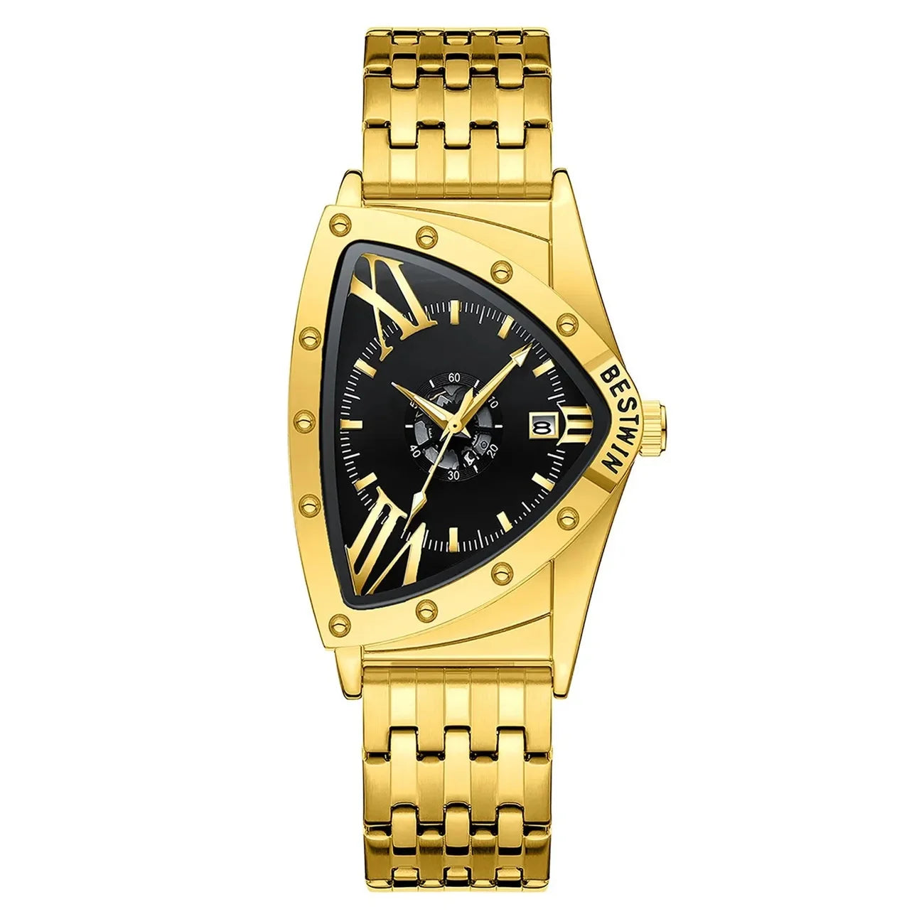 Men Watches Unique Design Top Brand Luxury Men's Wrist Watches Quartz Wristwatch Fashion Male Clock Stainless Steel Band
