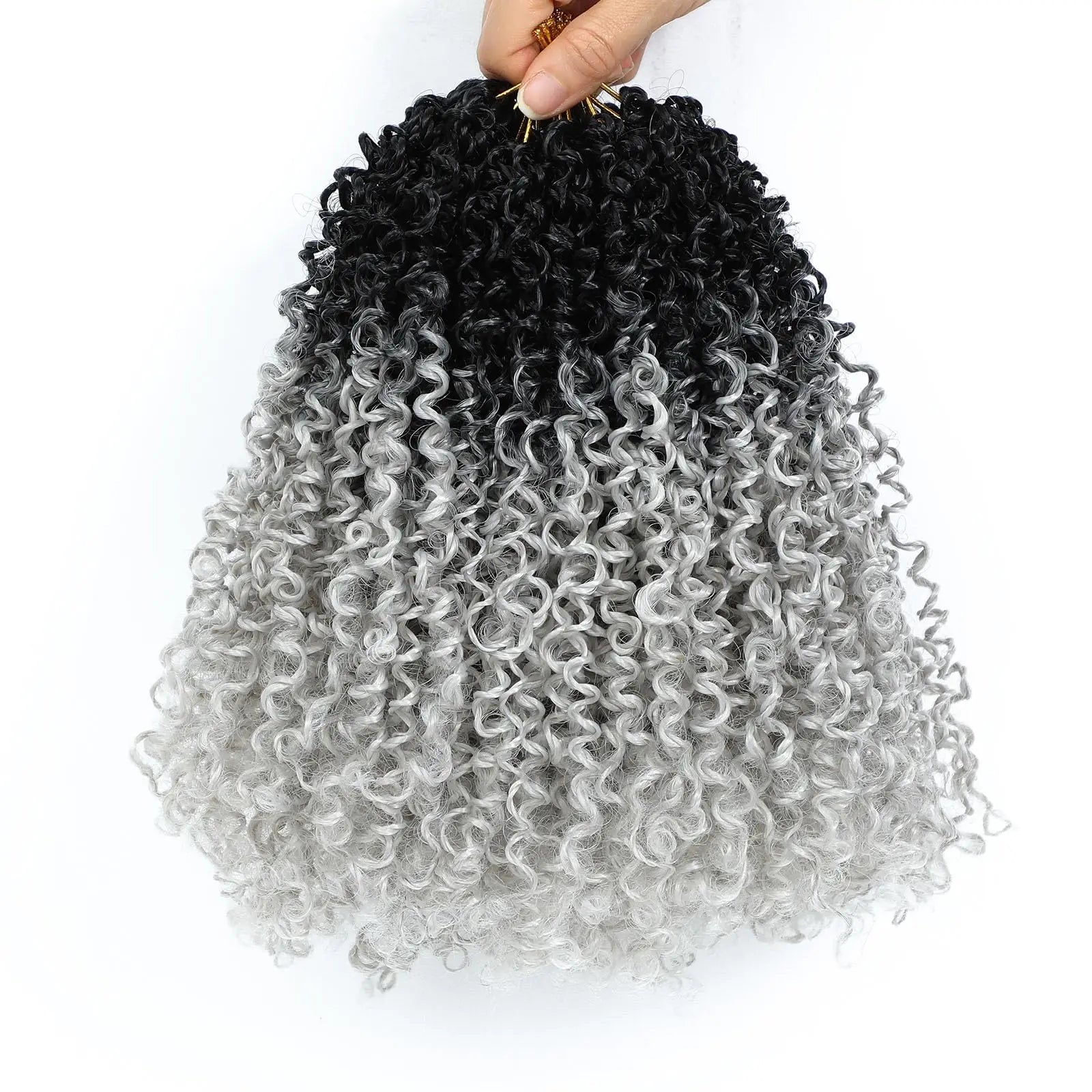 Yanky Twist Crochet Hair Extensions，8" 10" 12" 14" Lengths，8 Pieces/Pack，Synthetic Braiding Hair Perfect for Halloween Christmas