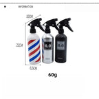 500ml Hairdressing Fine Mist Spray Empty Bottle High Pressure Retro Refillable Bottle Salon Hairdressing Makeup Tool