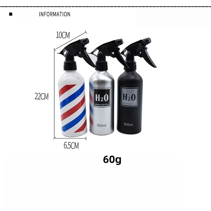 500ml Hairdressing Fine Mist Spray Empty Bottle High Pressure Retro Refillable Bottle Salon Hairdressing Makeup Tool