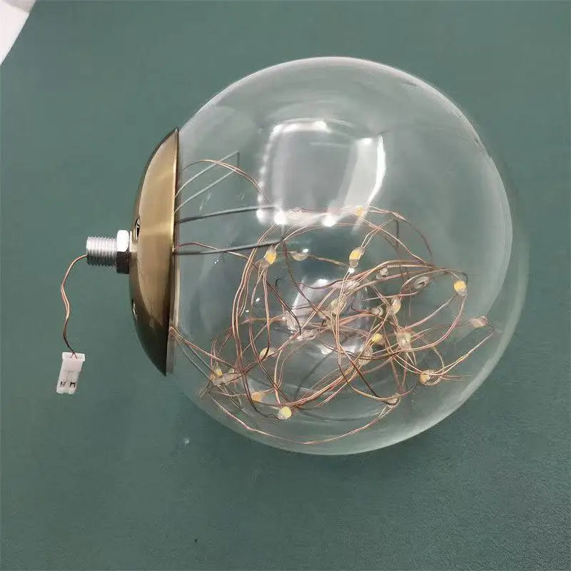 Modern Living Room Glass Ball Chandelier, Ceiling, Dining Room Led Light, Room Decoration, Indoor Lighting, Hanging Chandelier