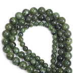 SHIJIWLS Natural Stone Canada Jade Diy Beads For Making Jewelry, Bracelets, Necklaces, Earrings Loose Beads 6/8/10mm Wholesale