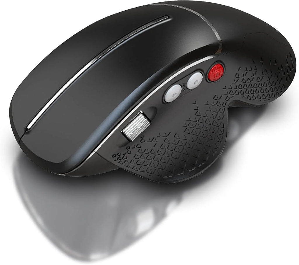 Wireless Ergonomic Vertical Mouse USB Wireless Mouse Side Roller Slient Click Mouse for Computer Laptop