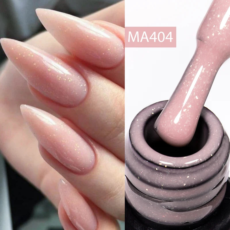 7ml Nude Rubber Base Gel, 68 Colors, DIY Nail Art Supplies Gel for Nails Design, UV LED Soak Off, Easy to Apply, Long Lasting