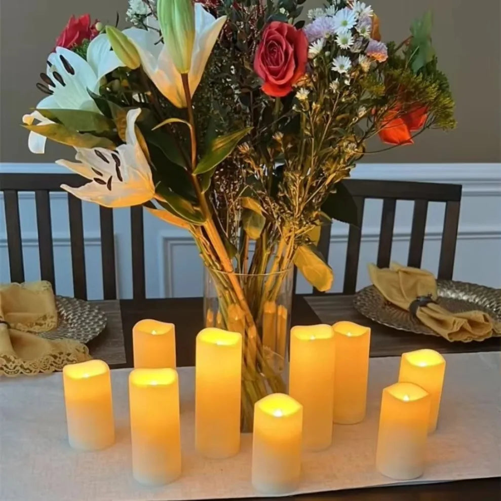 1~10PCS Swing Flameless LED Candles Flickering Simulation Light for Christmas Wedding Birthday Party Home Decoration Supplies
