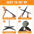67''Halloween Decorations Outdoor Life Size Animatronics Grim Reaper with Chain Sound-Actived Party Decor with Creepy Sound Scary House Props for Garden Yard Lawn