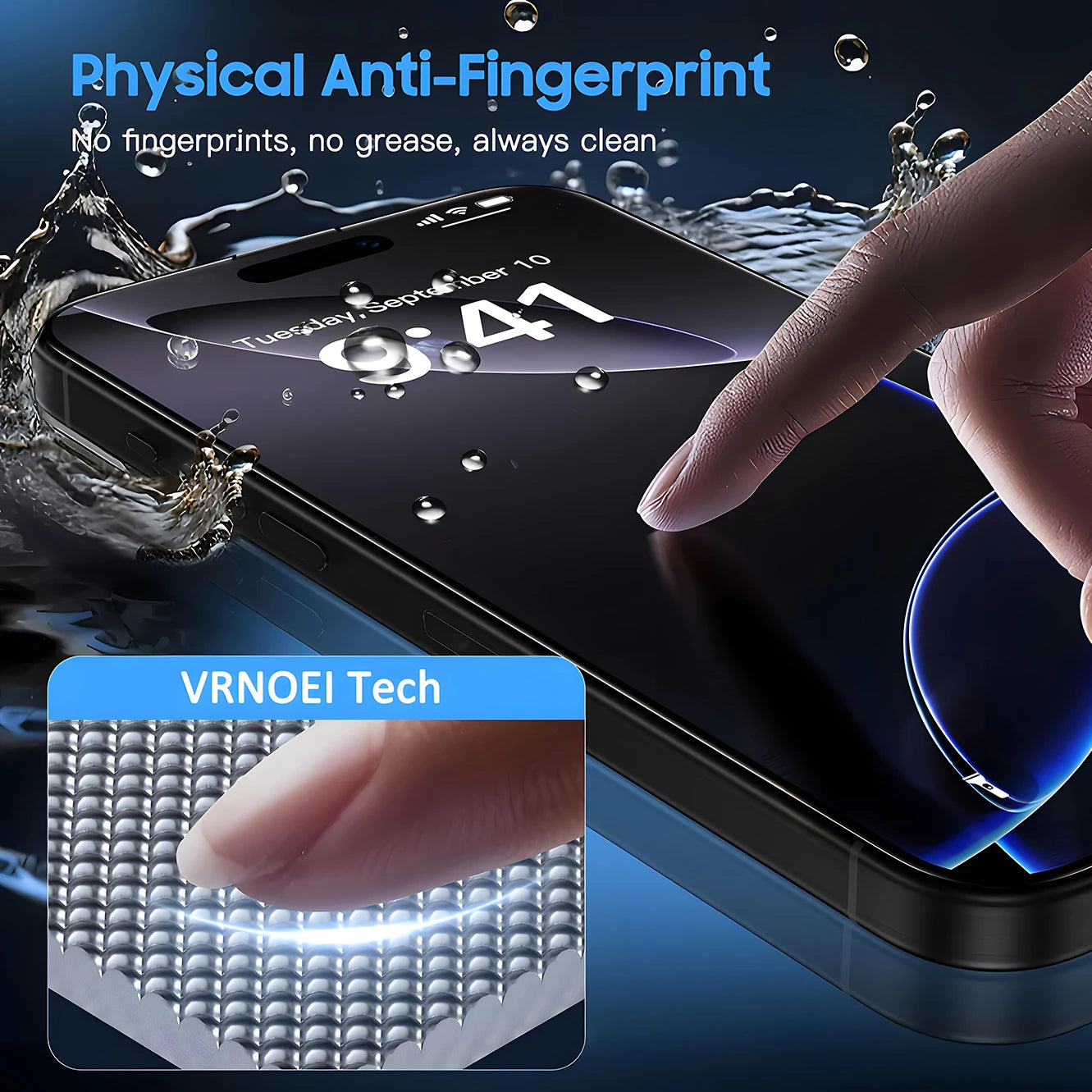3-1Pcs Dust Free Installation Privacy Screen Protector For iPhone 16 14 13 12 11 15 17 Pro Max Anti-spy Glass Screen Protector