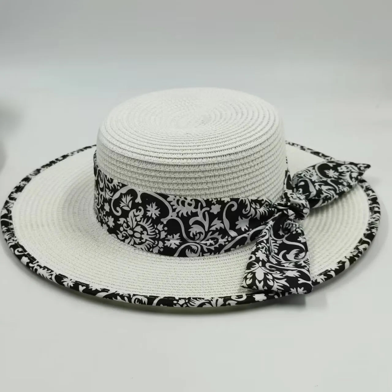hats beach hat bohemian flat brim hat hand woven straw hat ladies summer vacation travel sun hat