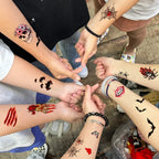 30 Sheets Halloween Fake Tattoo Scar Stickers Face/Hand/Body Makeup Stickers