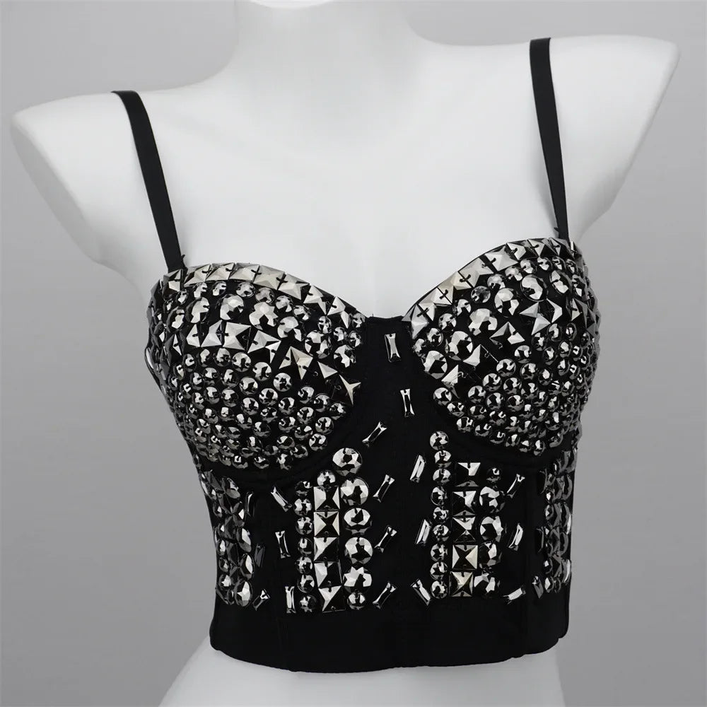 Y2k Tops Fashion Clothes Tank Casual Vintage Corset Summer Sexy Party Club Stage Show Streetwear Tees Camis Women Clothing