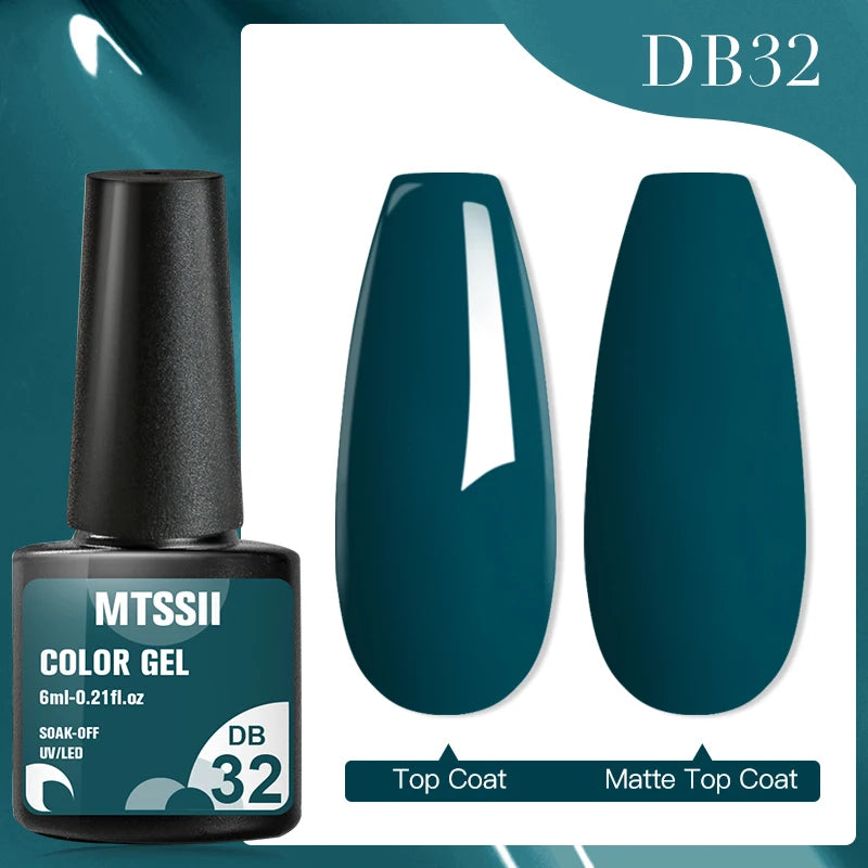 Mtssii 7ML Colorful Reflective Gel Nail Polish Glitter Sparkling Flash Glitter Gel Polish Semi Permanent Varnish Soak Off Nails