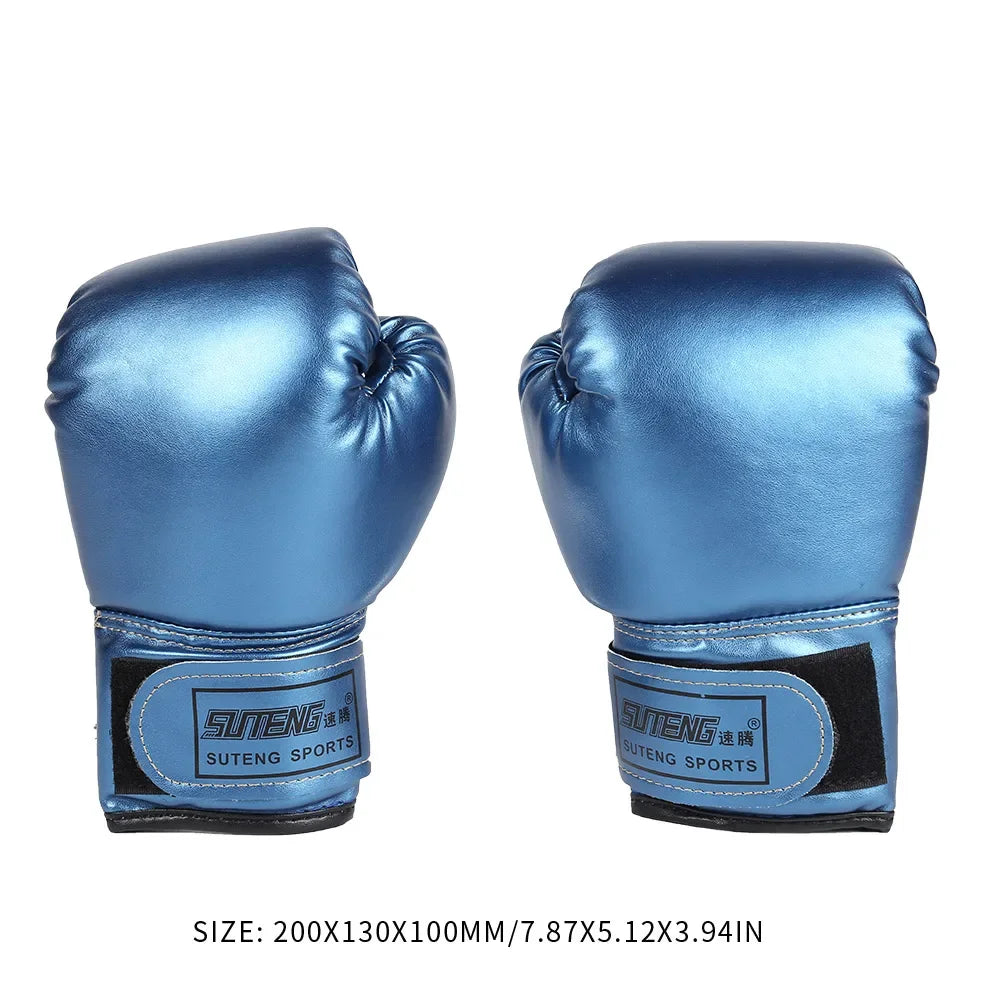 1Pair Kids Boxing Gloves PU Leather MMA Fighting Gloves Punching Bag Kickboxing Thai Gloves Professional for Kids Child Training