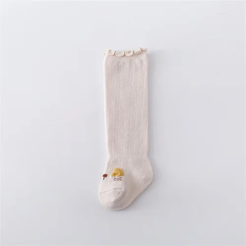 Lawadka Newborn Baby Girl Boy Socks Cotton Toddler Socks For Girls Boys Casual Knee High Infant's Long Sock Spring Age For 0-36M